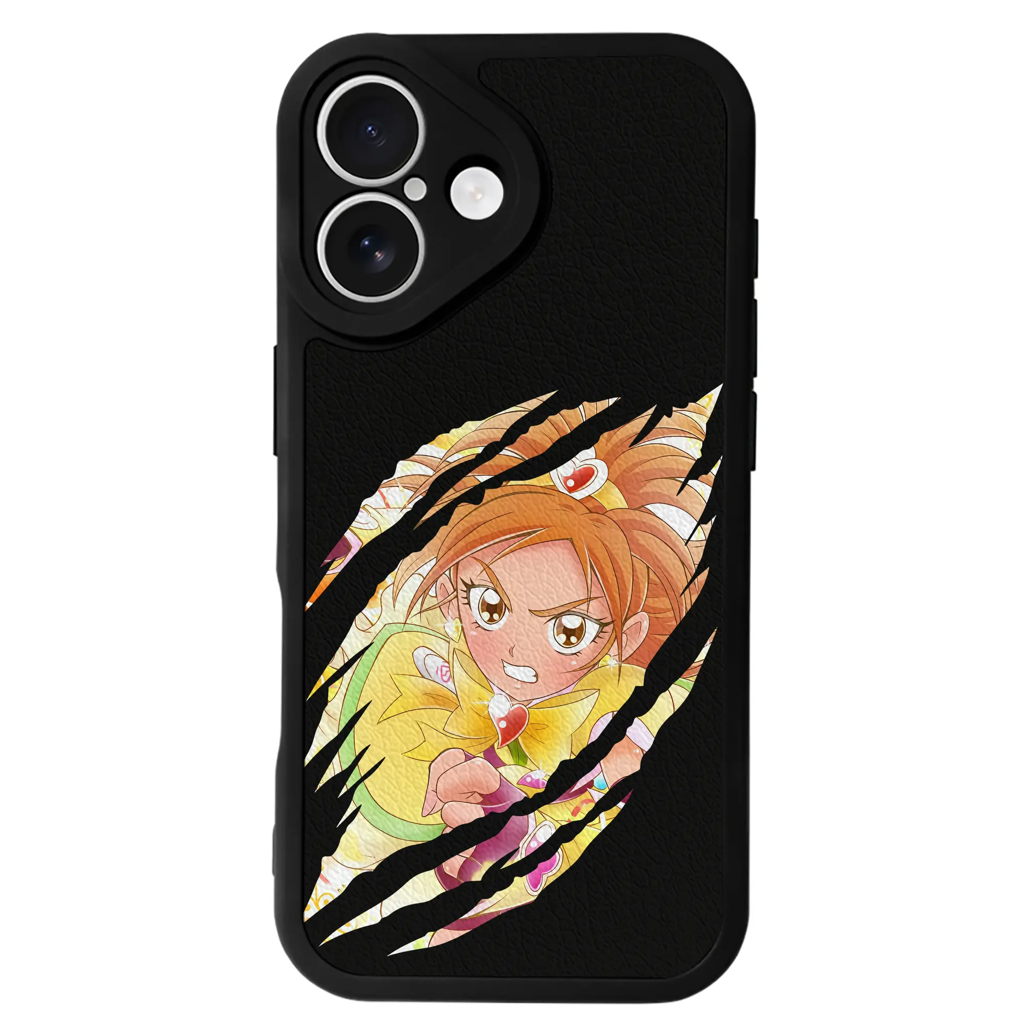 プリキュア グッズ,美墨なぎさ - IPhone 16シリーズ対応 ・ シリコンスマホケース ・ レザー調 ・ 高精度フィット ・ 耐衝撃 ・ ワイヤレス充電対応 ・ 精密カット